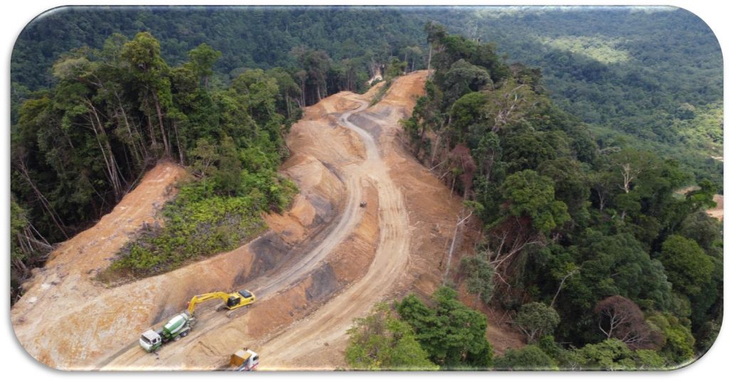 Proposed Jiwa-Murni Road to Rumah Empang and Settlement Near Btg Rajang